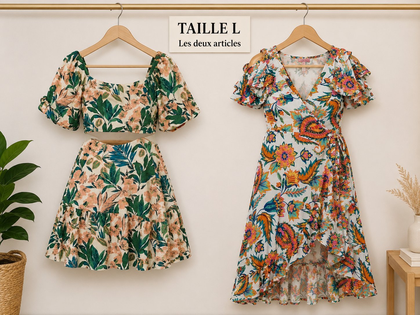 2 robes coquettes taille L
