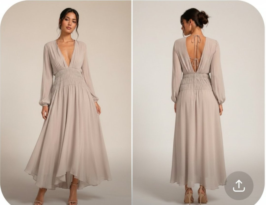 Robe Asos grège taille M 