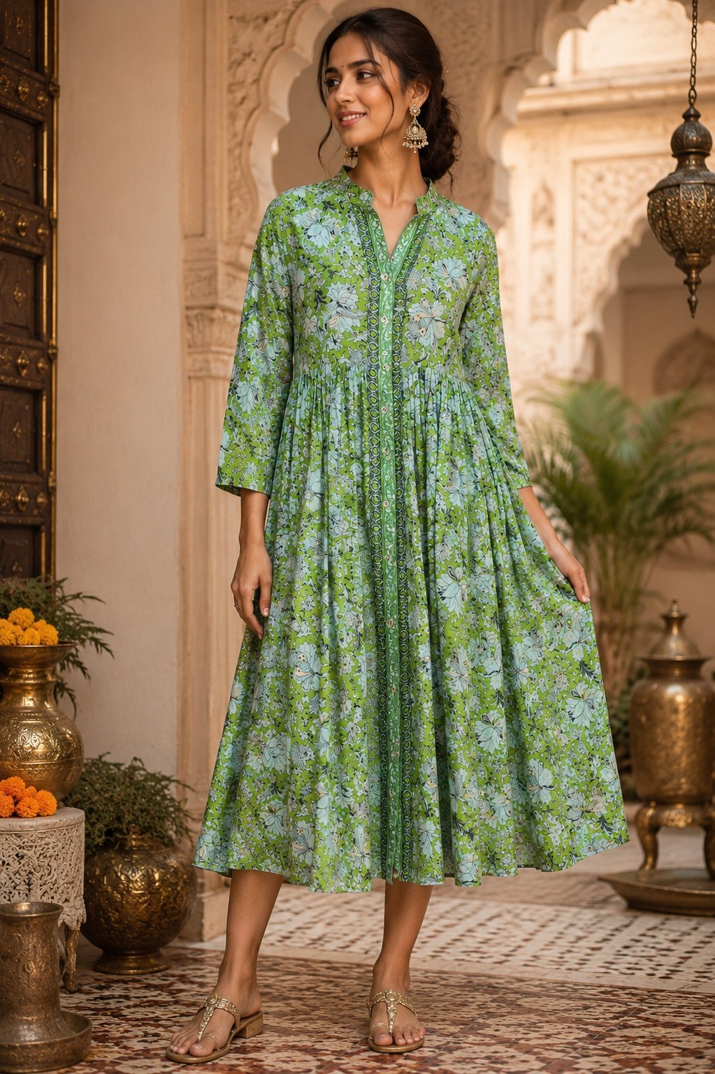 Robe en soie indien 