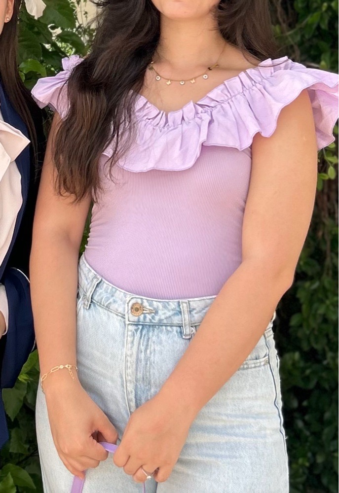 Top shein mauve lilac