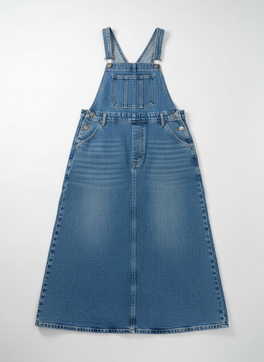 Robe salopette en jean 