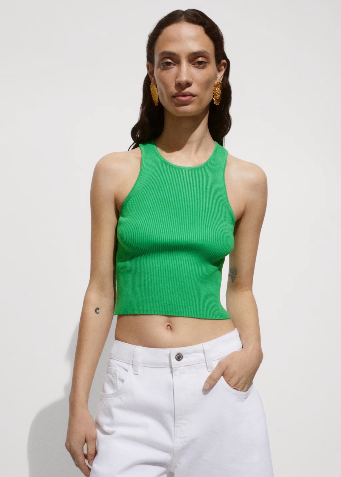 Crop Top vert 