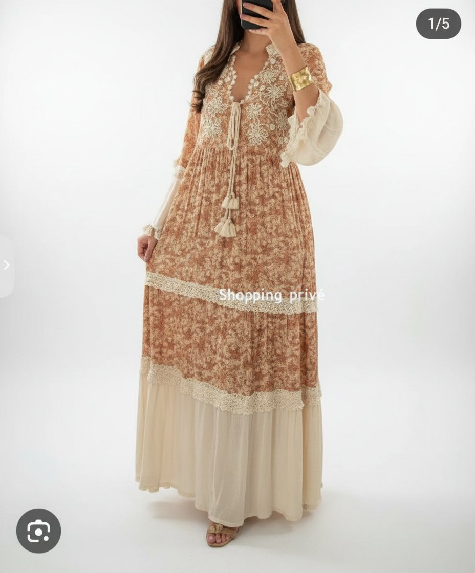 Robe tendance pour femme voilée ou nn voilée taille s