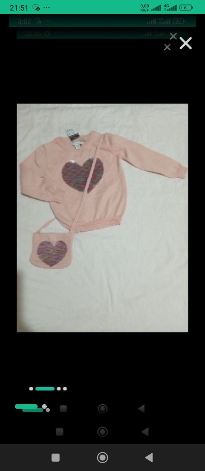 Pull+sacoche yjiw mt3 3id importé marque Primark 3-4ans