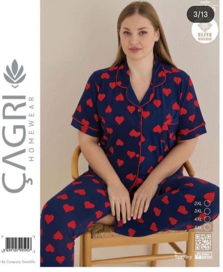 Pyjama noir grand taille 