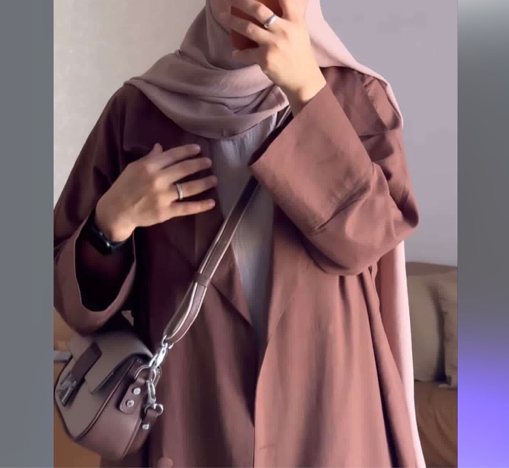 Trench kimono maron 