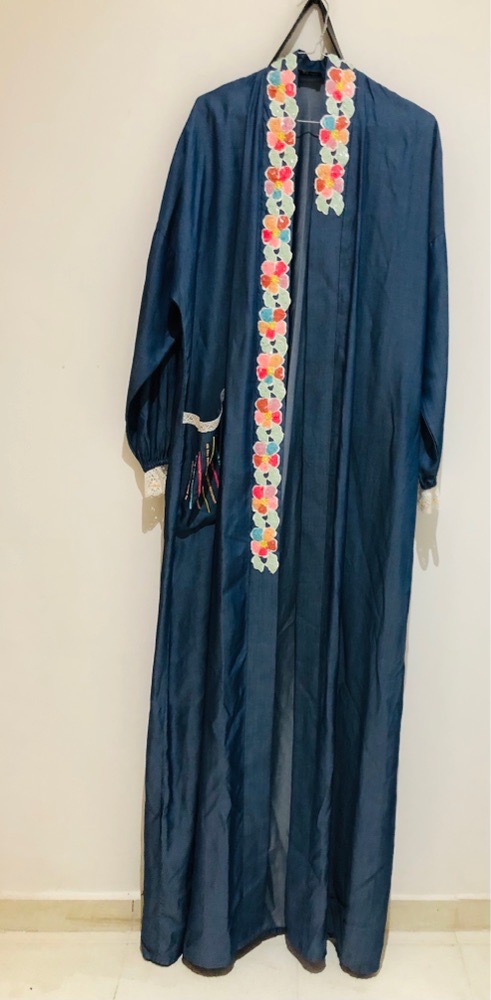 Kimono jean brodé