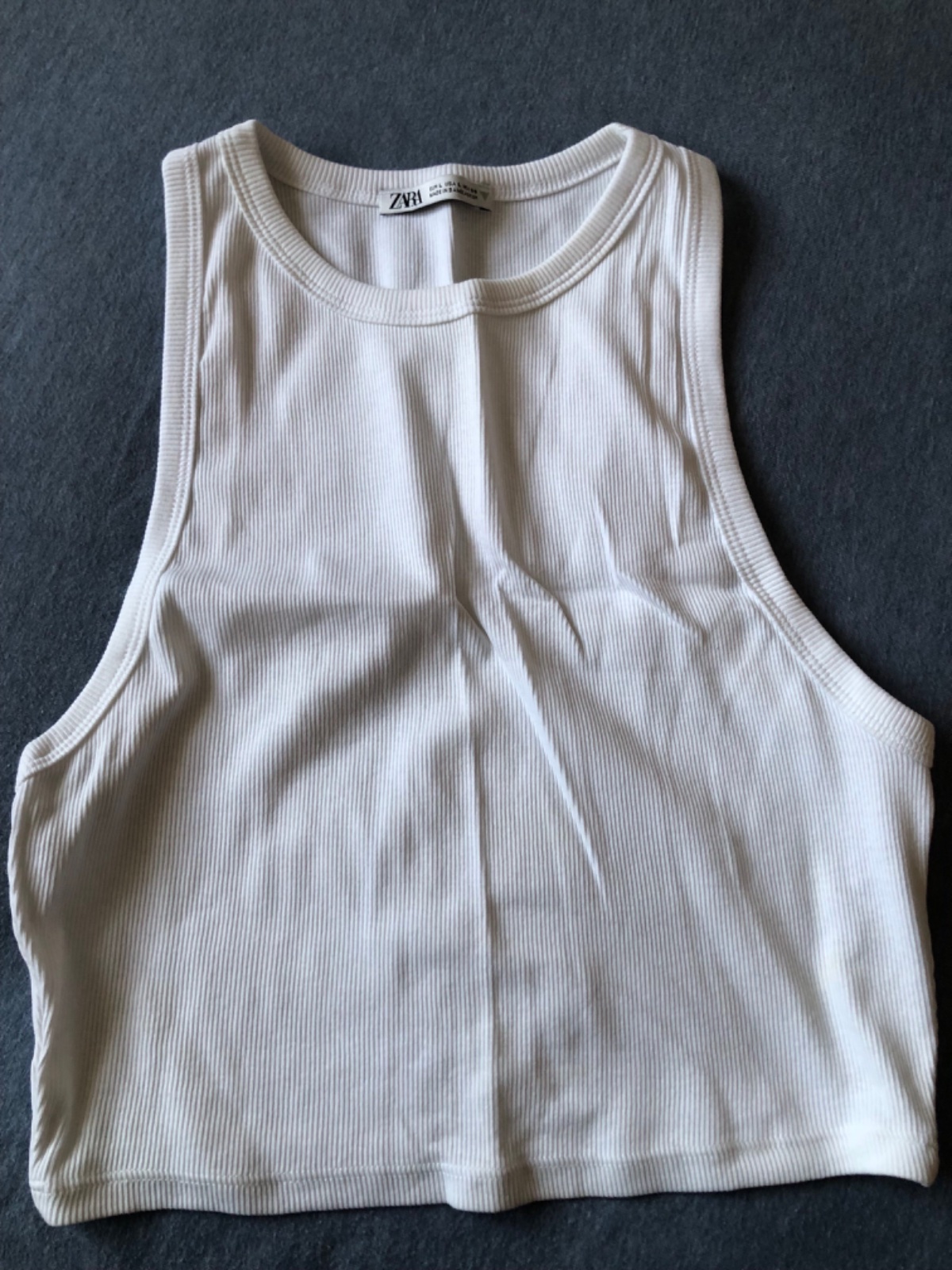Top blanc zara L 