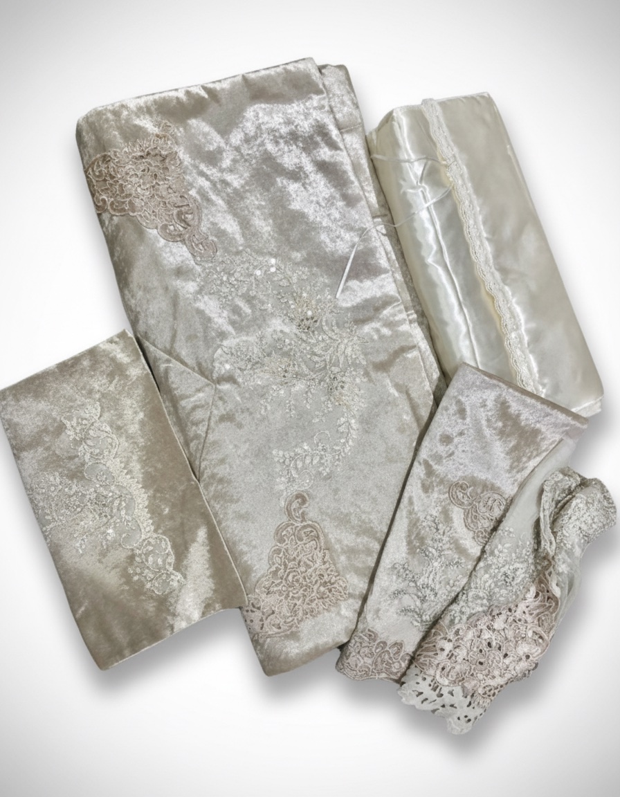 Lot ( sajeda+2 nappes carres pour table+porte sajeda +porte mos7af