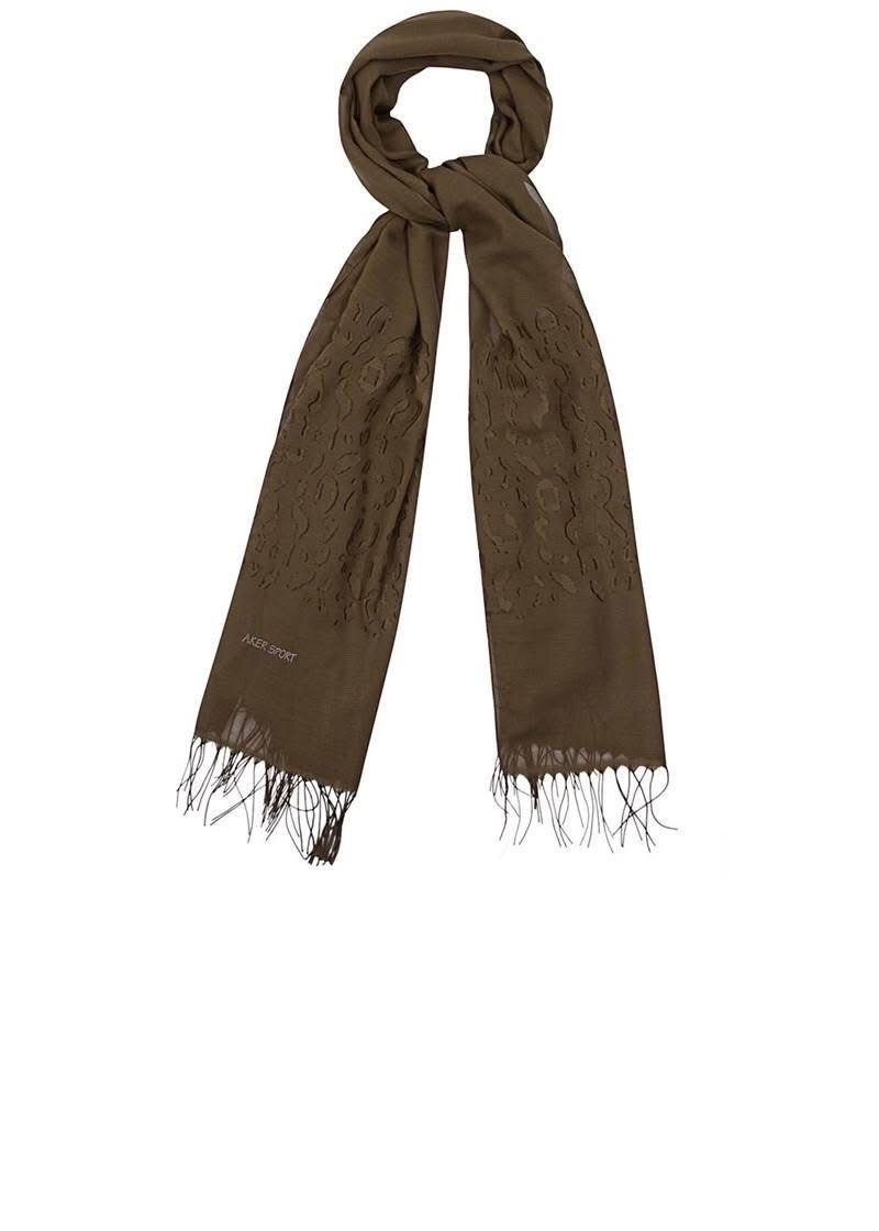 Foulard rectangulaire vert militaire Aker
