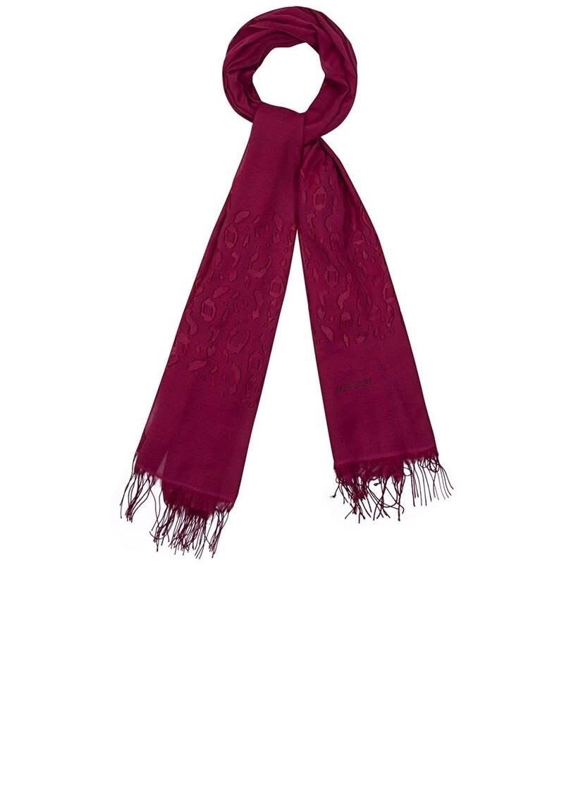Foulard rectangulaire rose Aker