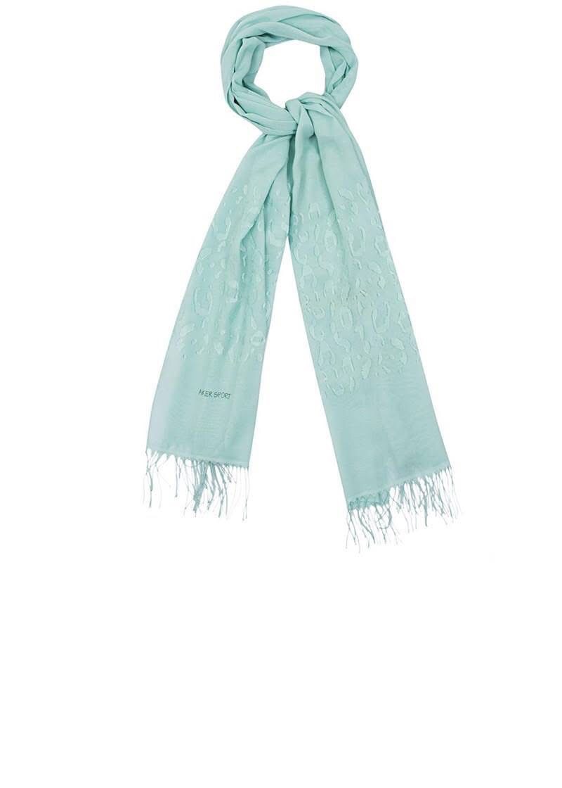 Foulard rectangulaire bleu clair Aker