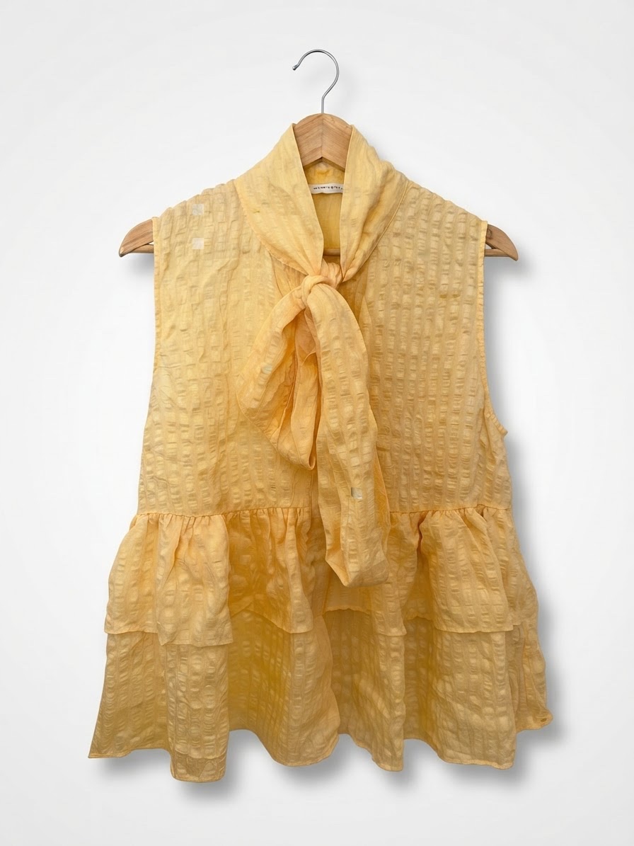 Top jaune 