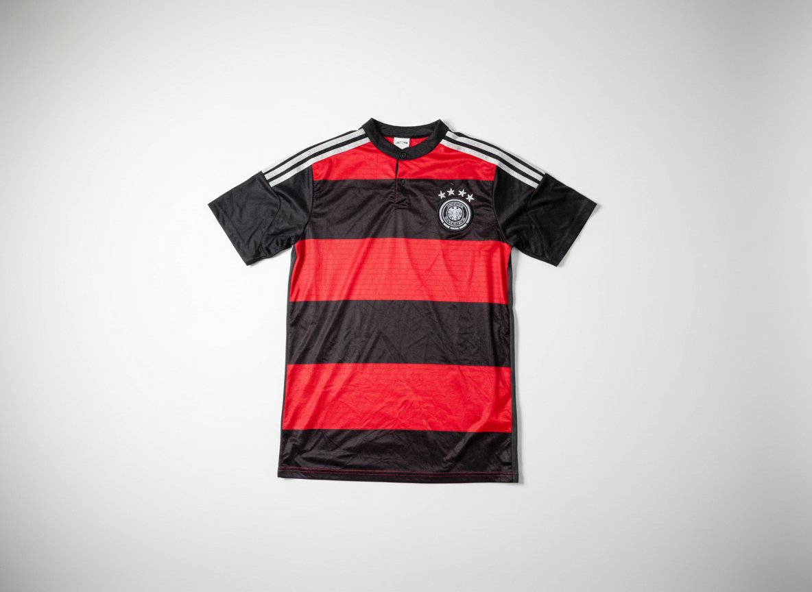 Maillot Allemagne Extérieur - Adidas - Noir et Rouge - 4 Étoiles - Collector