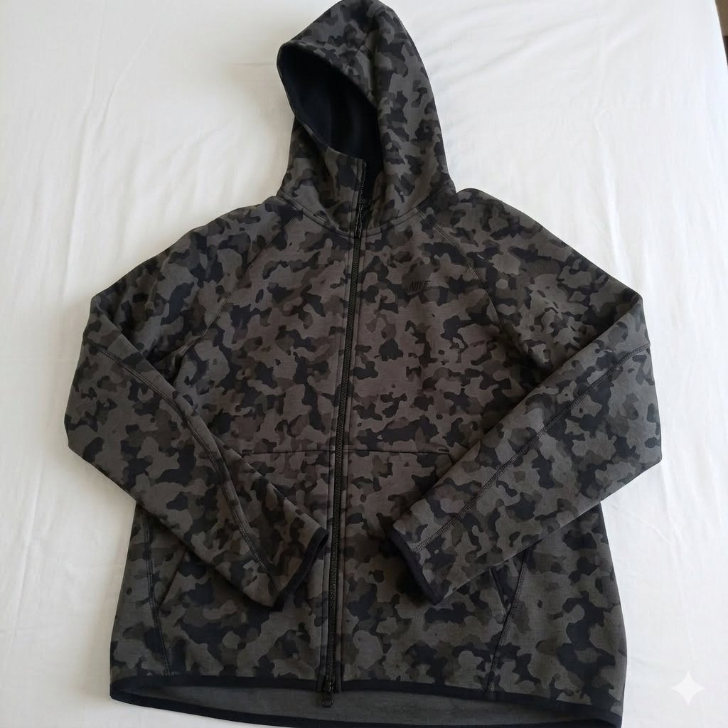 🔥Nike Tech Fleece Camo Grey🔥💯 Original