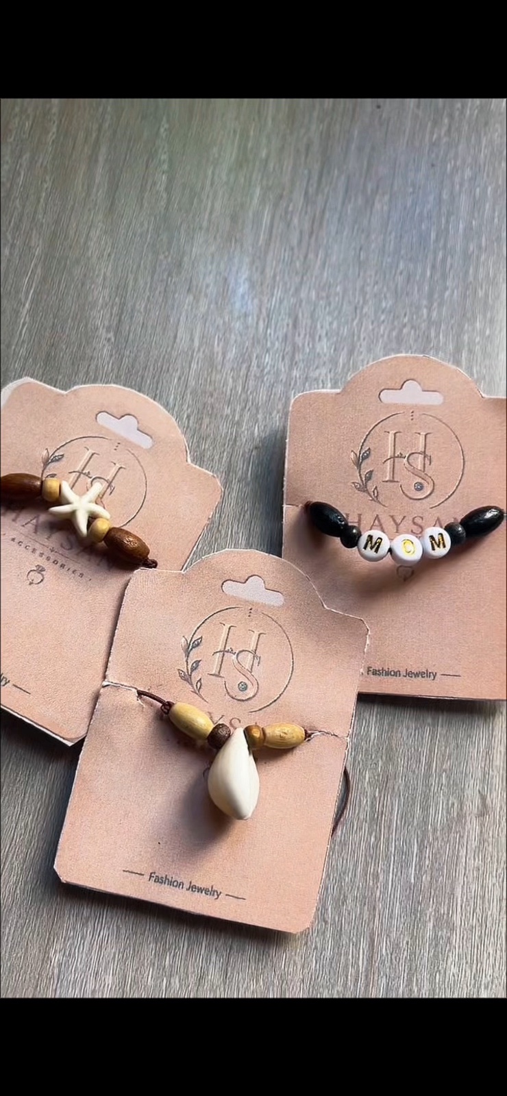 Bracelet Daisy Bleu – Fait Main | Haysan Accessoires  