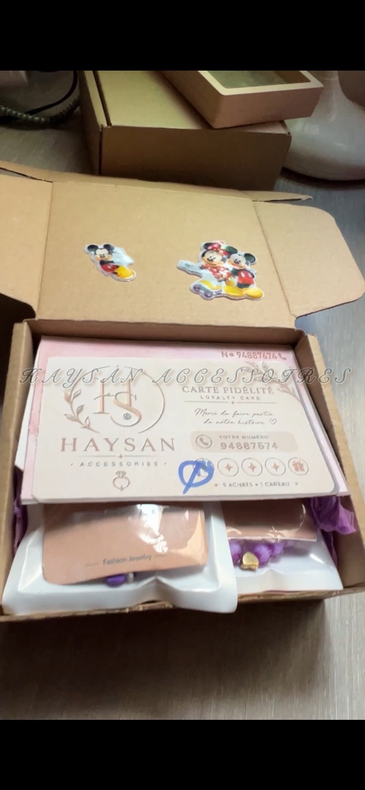 Box accessoires