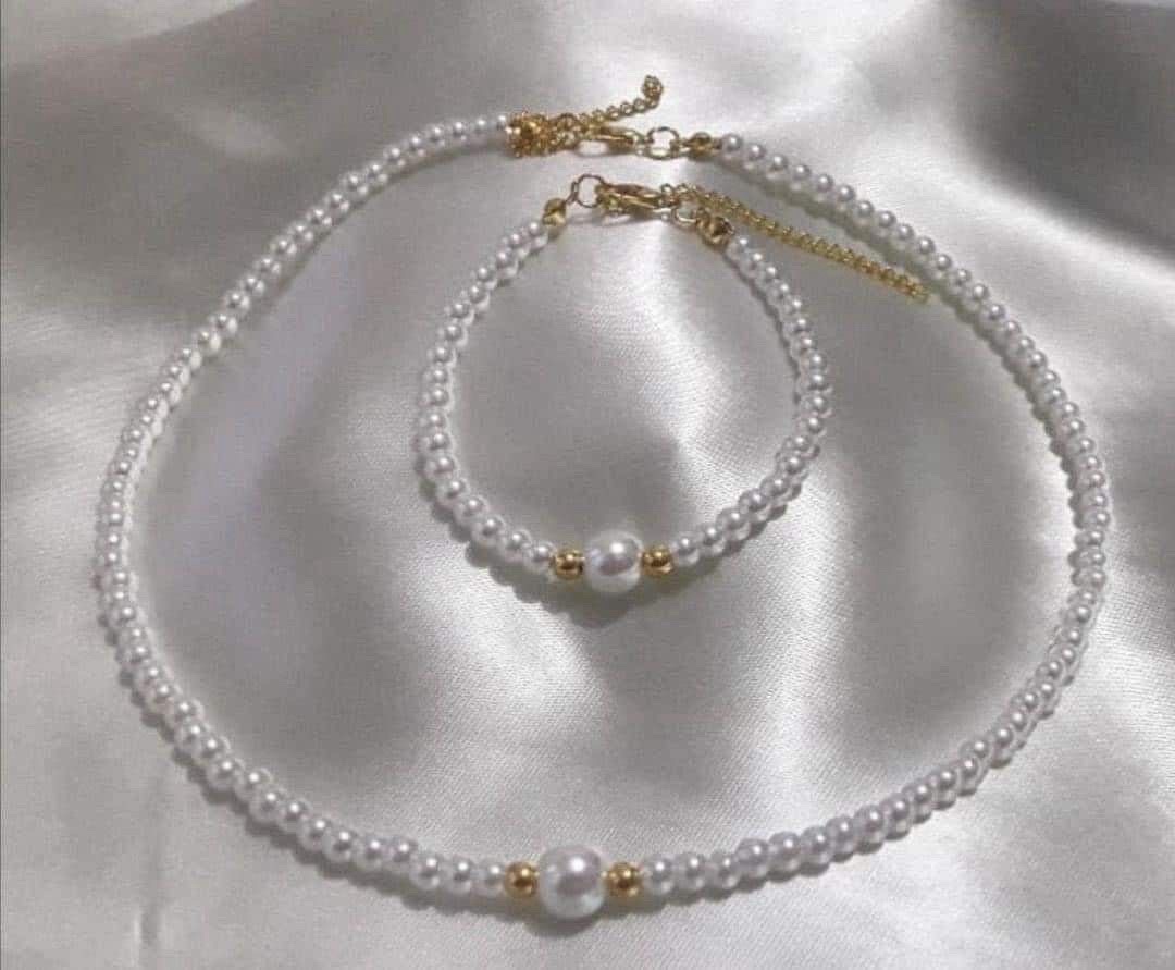 ✨ Parure Perles Délicate & Chic ✨