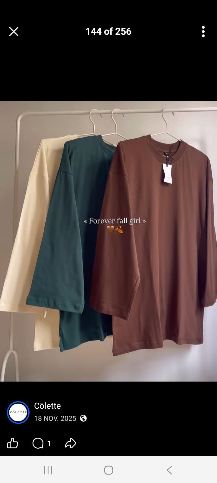 Pull 100%coton over size avec des longues manches 