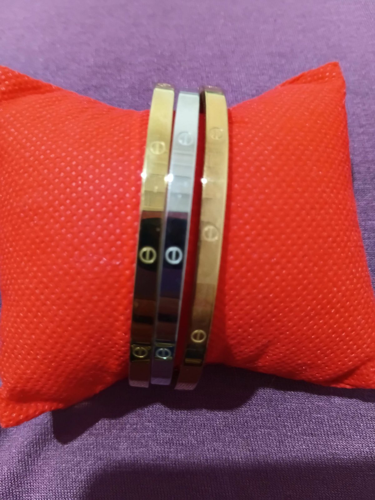3 bracelets acier inoxydable petit taille 