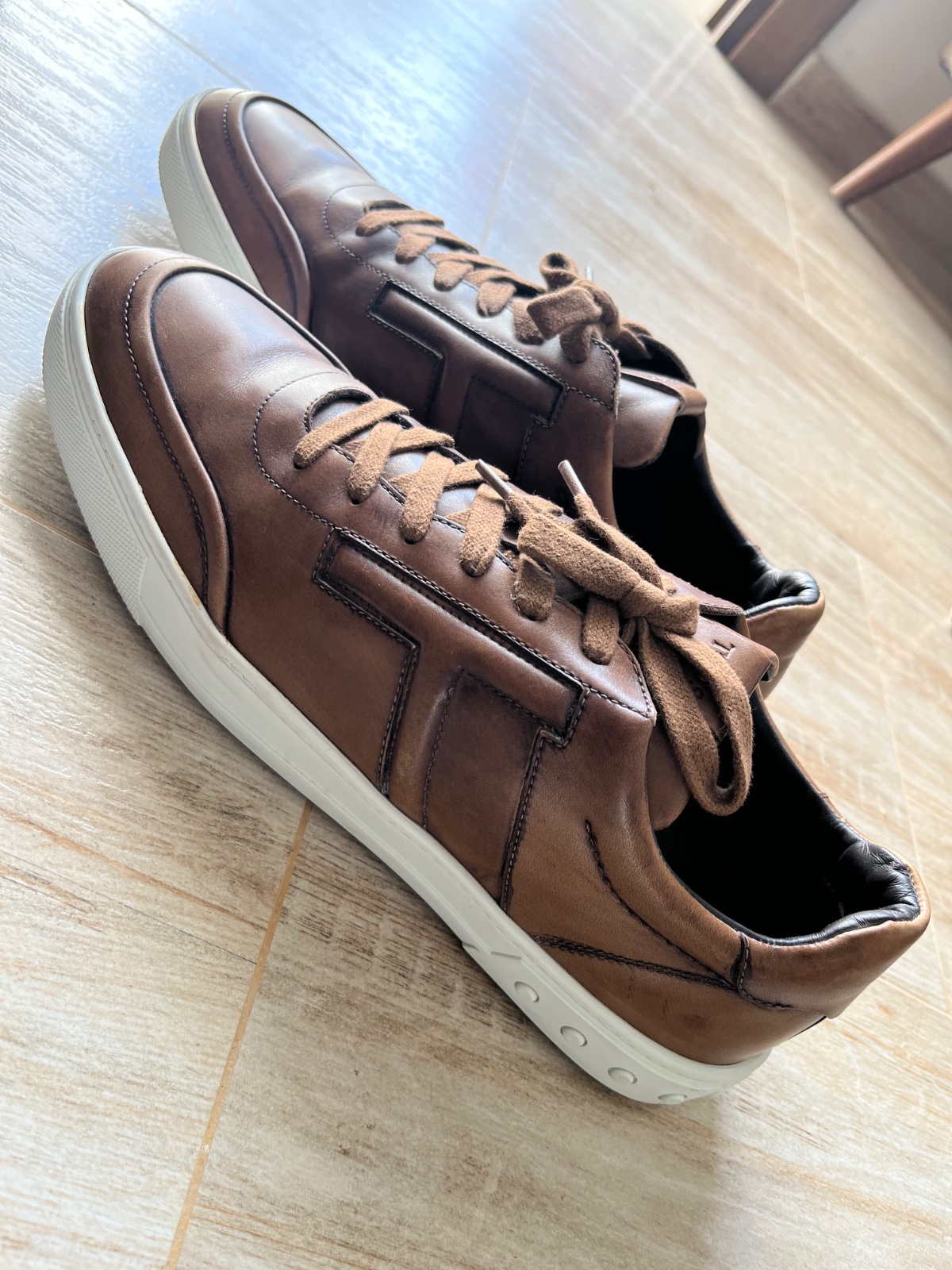 Tod's cuir sneakers homme authentic