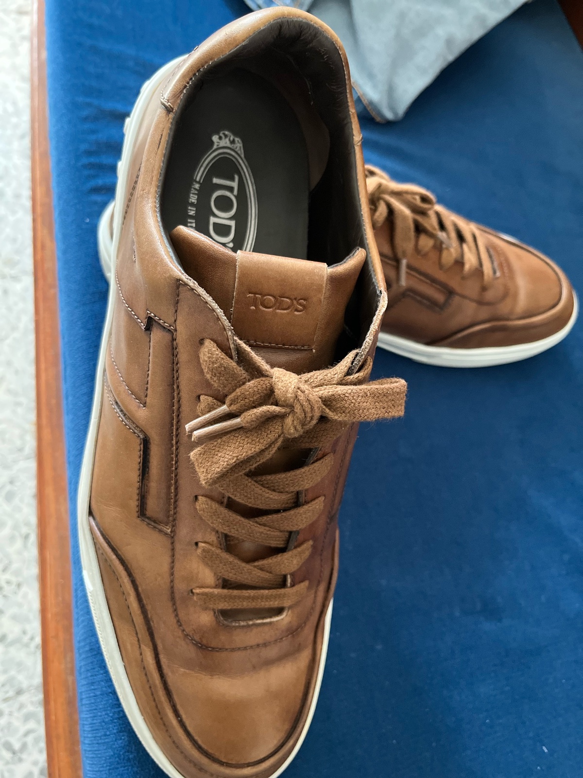 Tod's cuir sneakers homme authentic