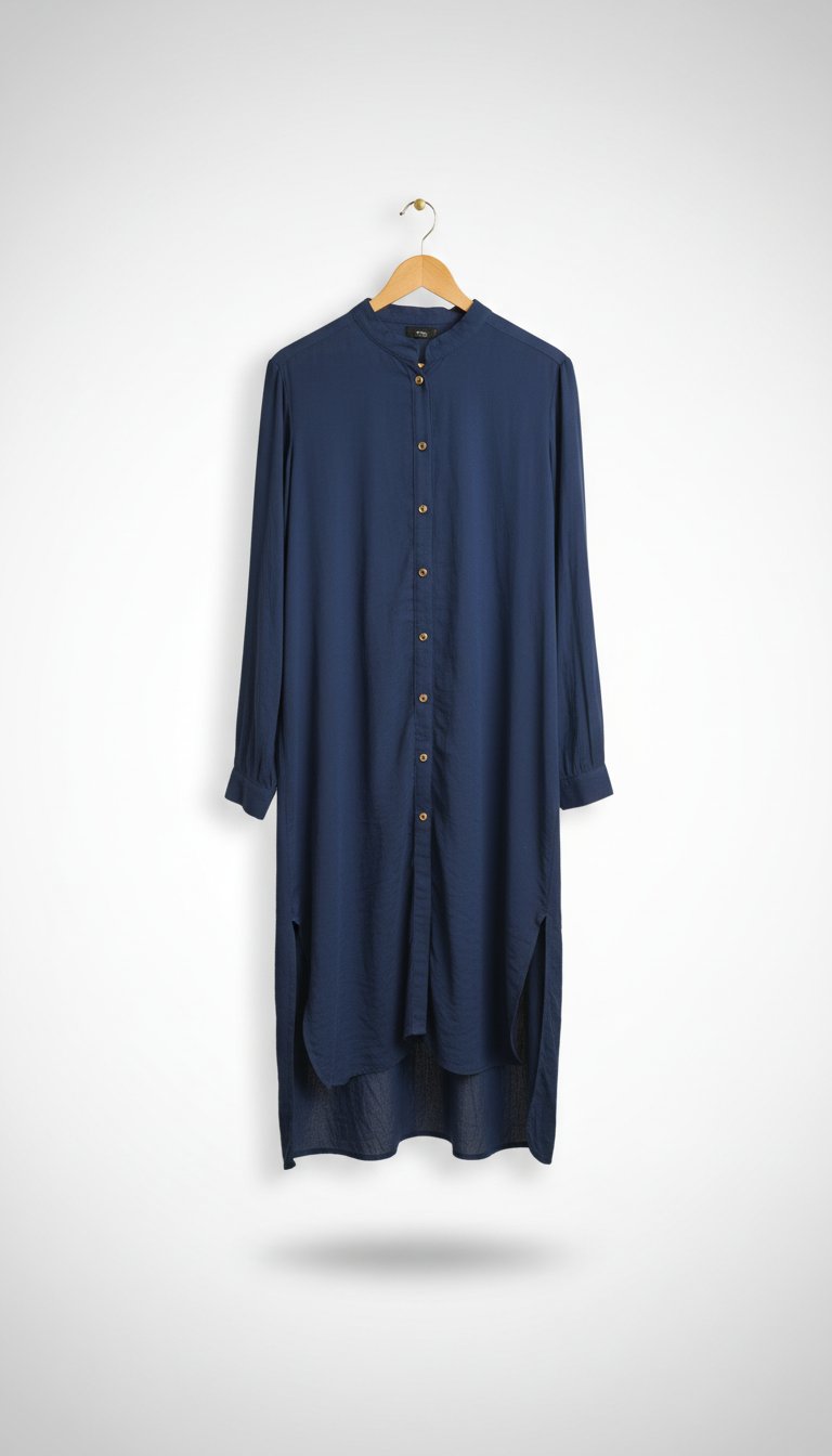 Chemise femme voilée bleu marine 💙✨