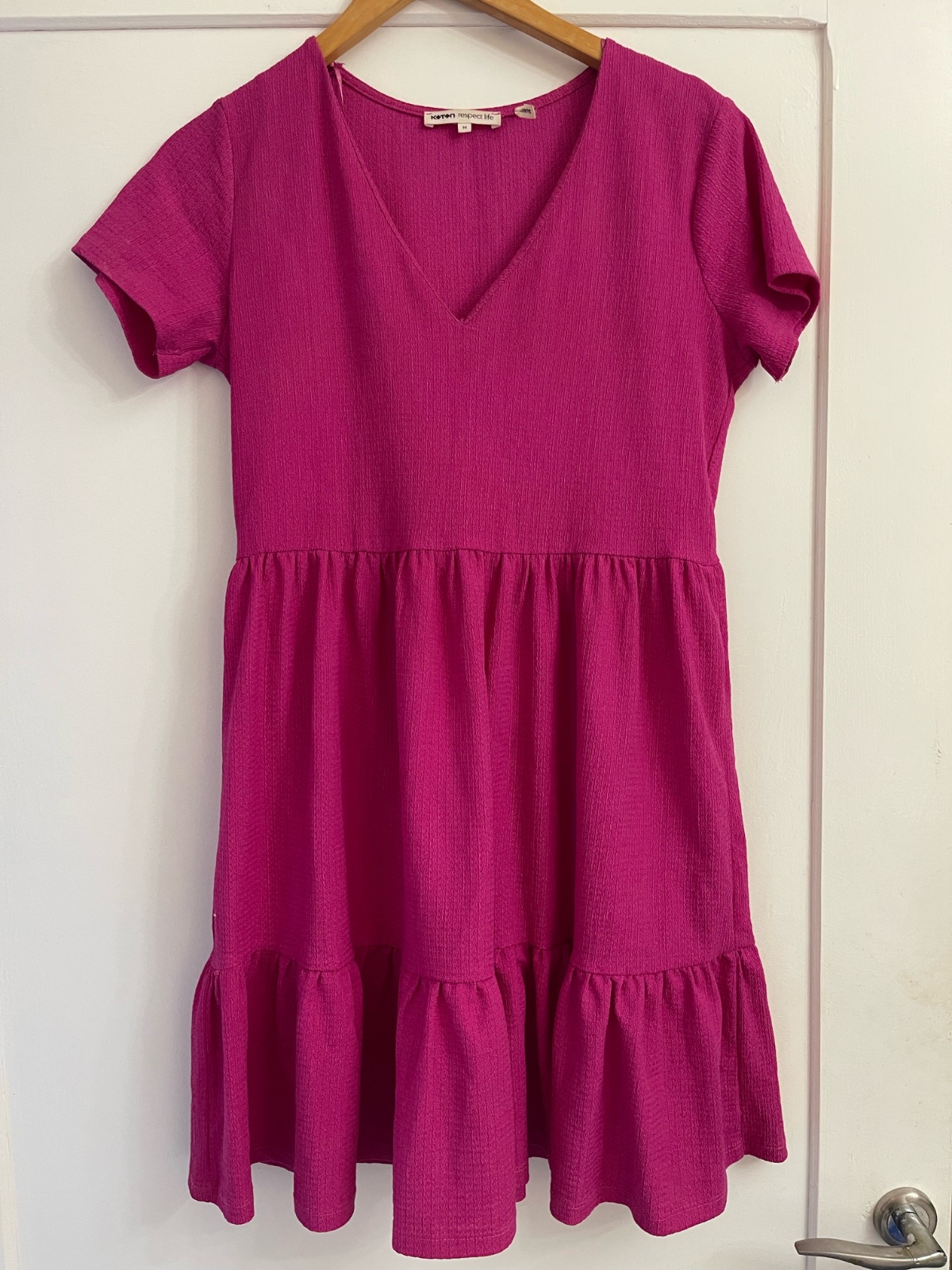 Robe courte rose