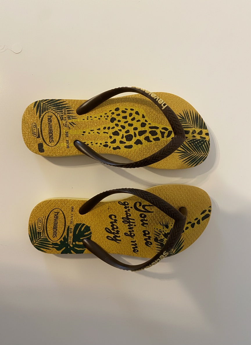 Des claquettes Havaianas en très bon état, de pointure 29/30