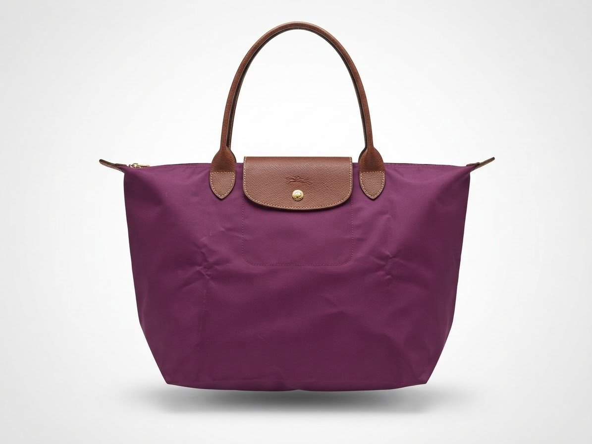 Sac Longchamps Moyenne taille burgandi