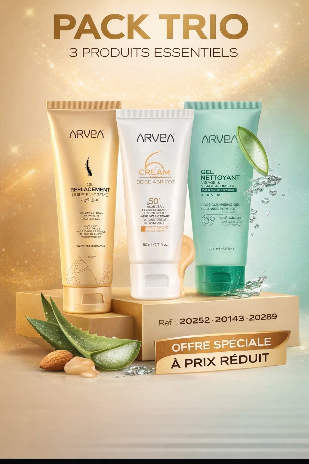 Pack Trio ARVEA – Votre routine beauté complète ✨