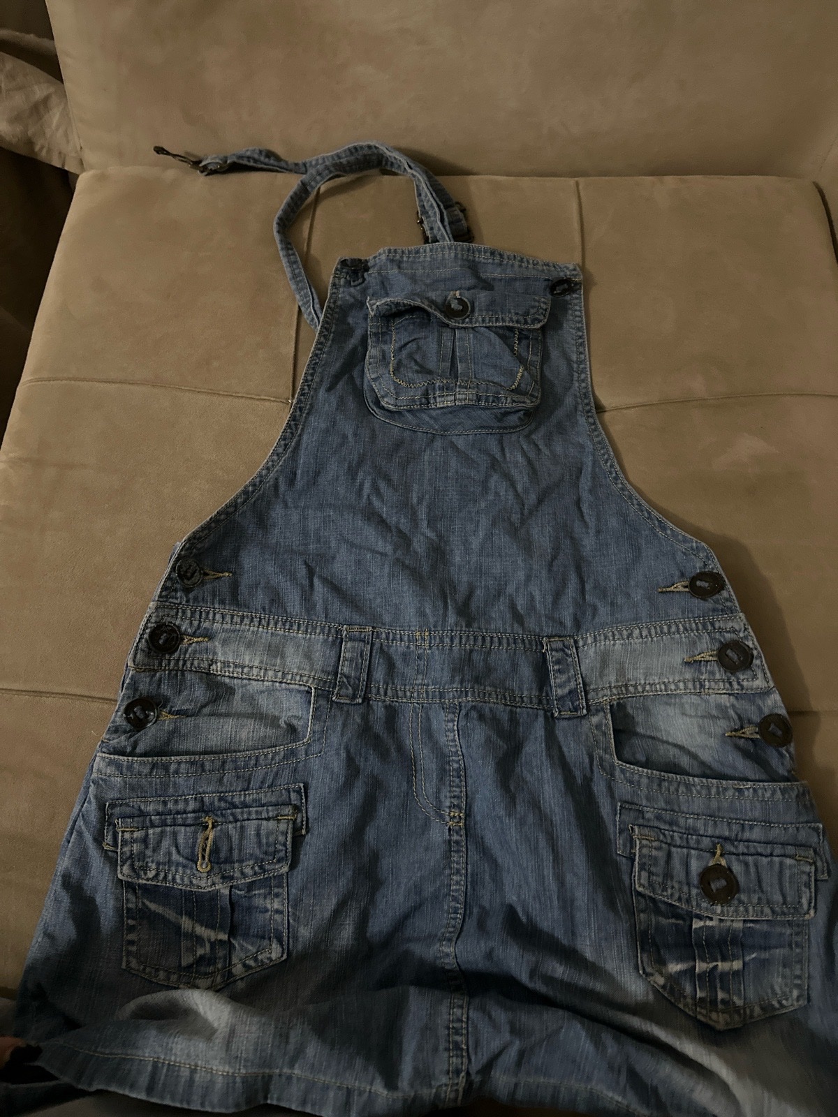 Salopette jupe denim
