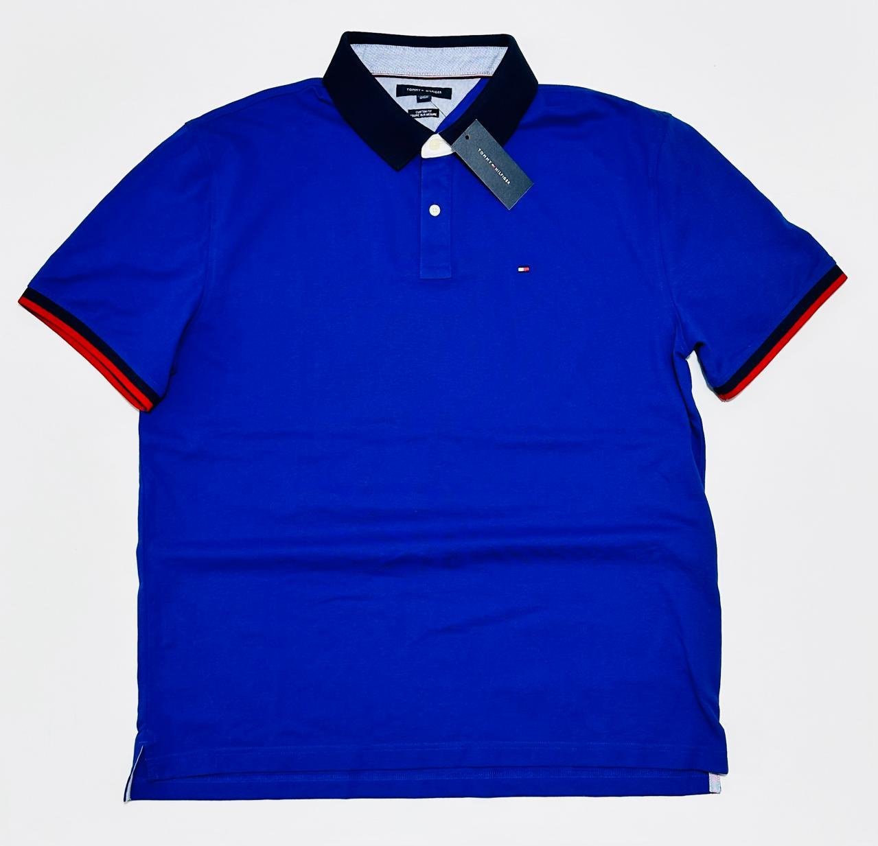 Polo Tommy Hilfiger Bleu Roi - Col Marine