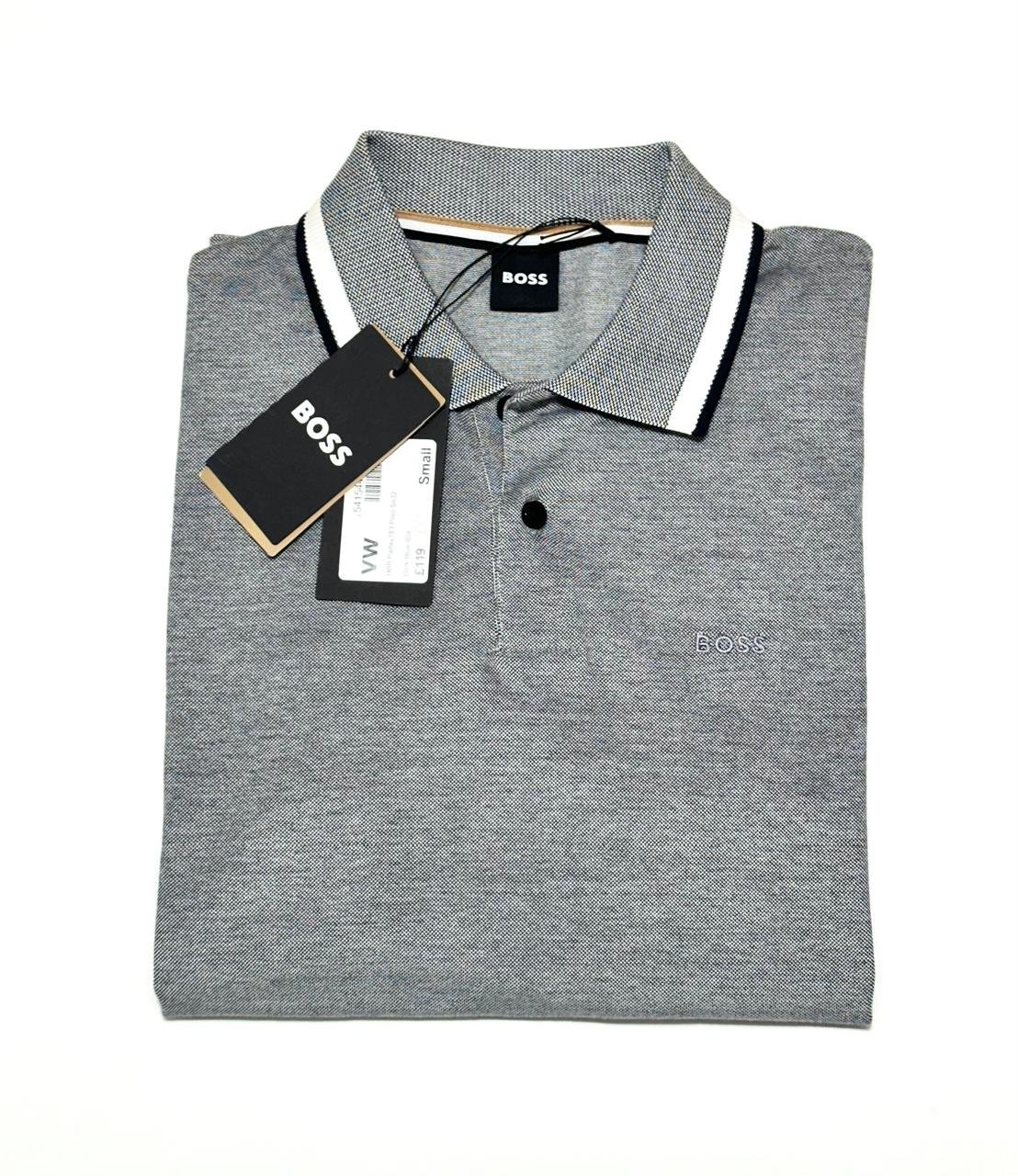 Polo HUGO BOSS Gris Chiné avec étiquette - Taille S (Neuf)