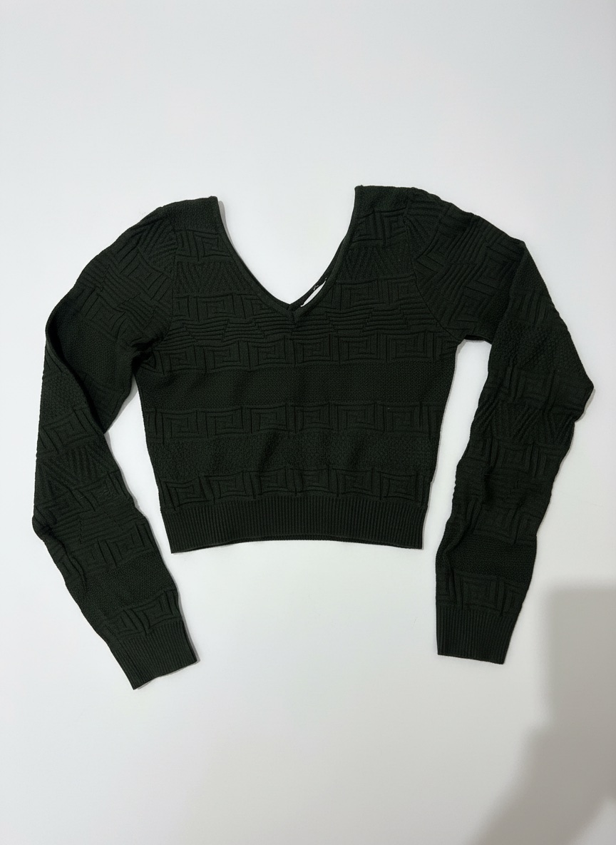 Pull vert militaire 