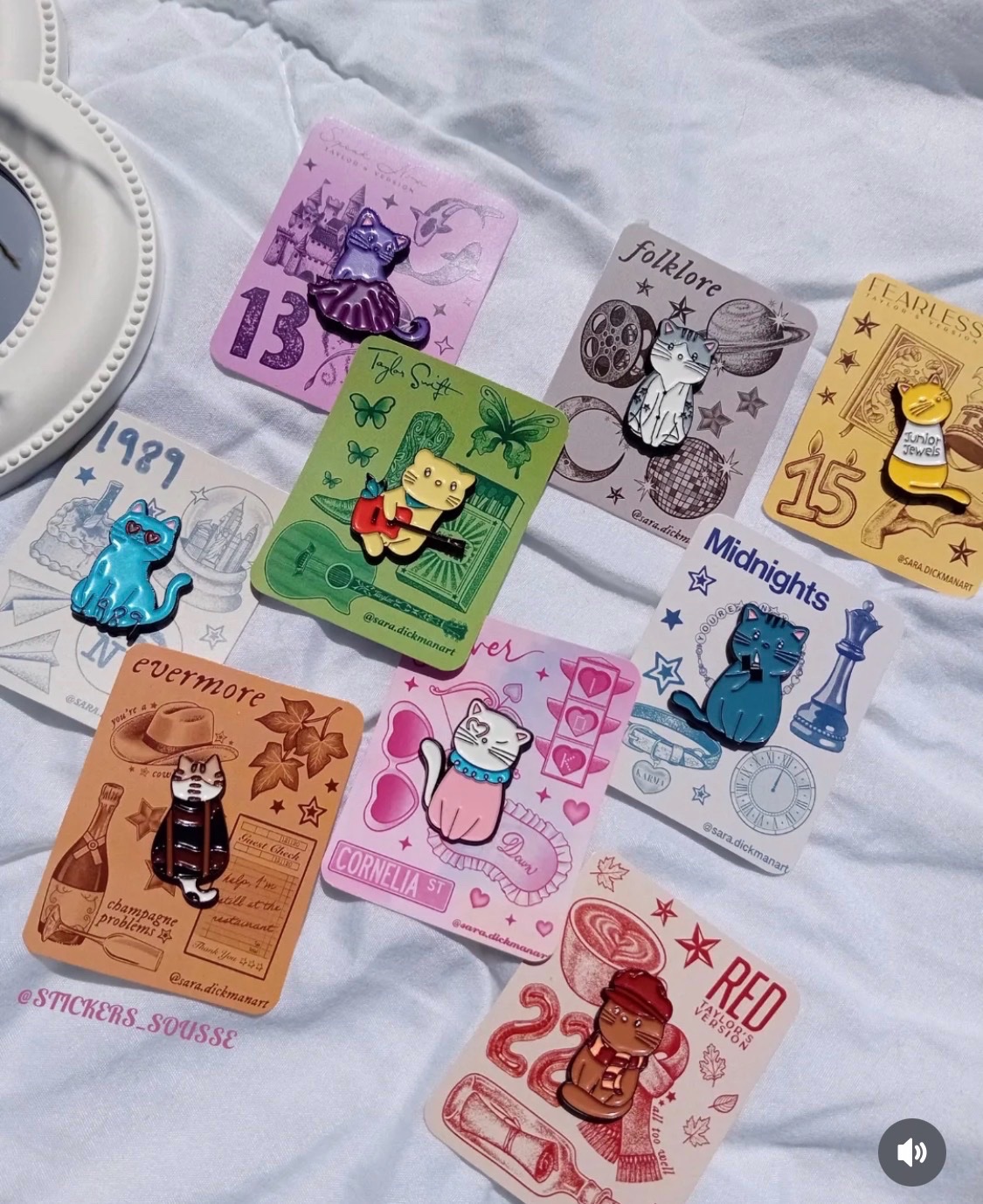 10 broche taylor swift cats 