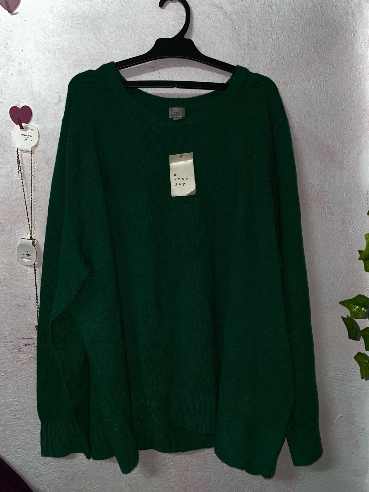 Pull vert fonce new grand taille