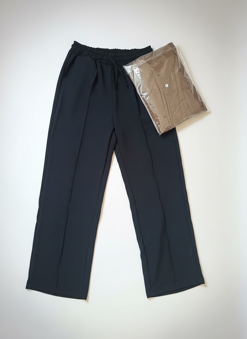 Pantalon fluides confortable Marron