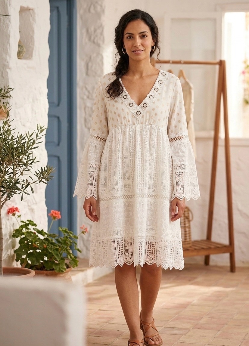 Robe brodée