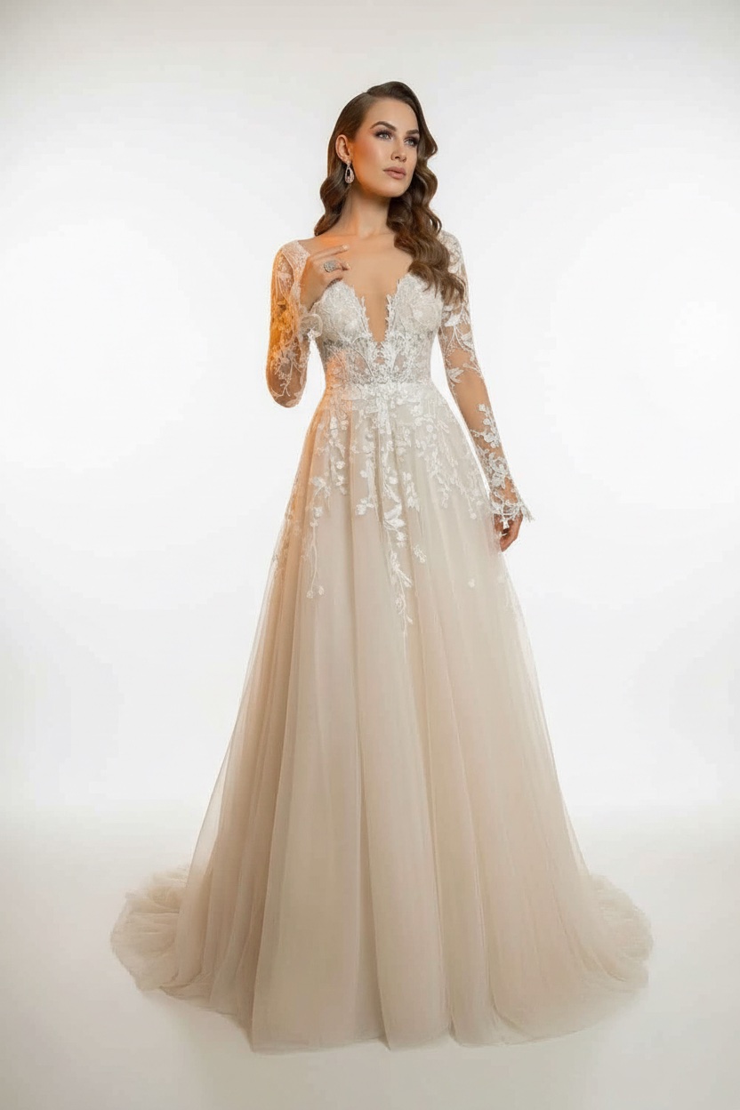 Robe de mariée de créateur – Importée de France – Portée une seule fois ✨