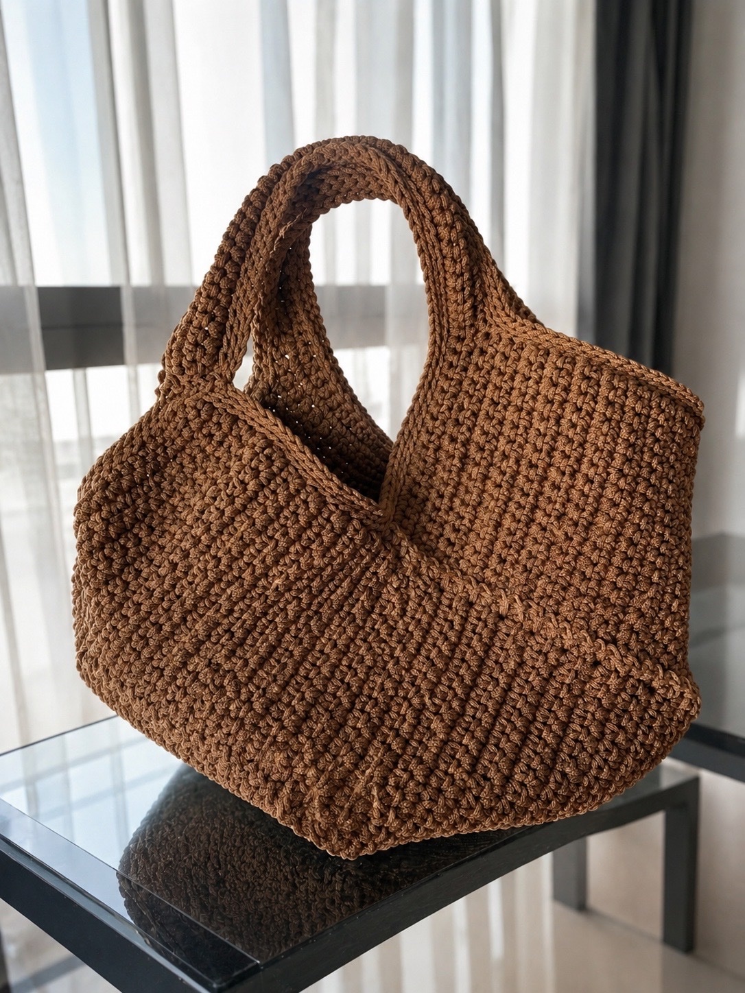 Grand sac crochet hand made 