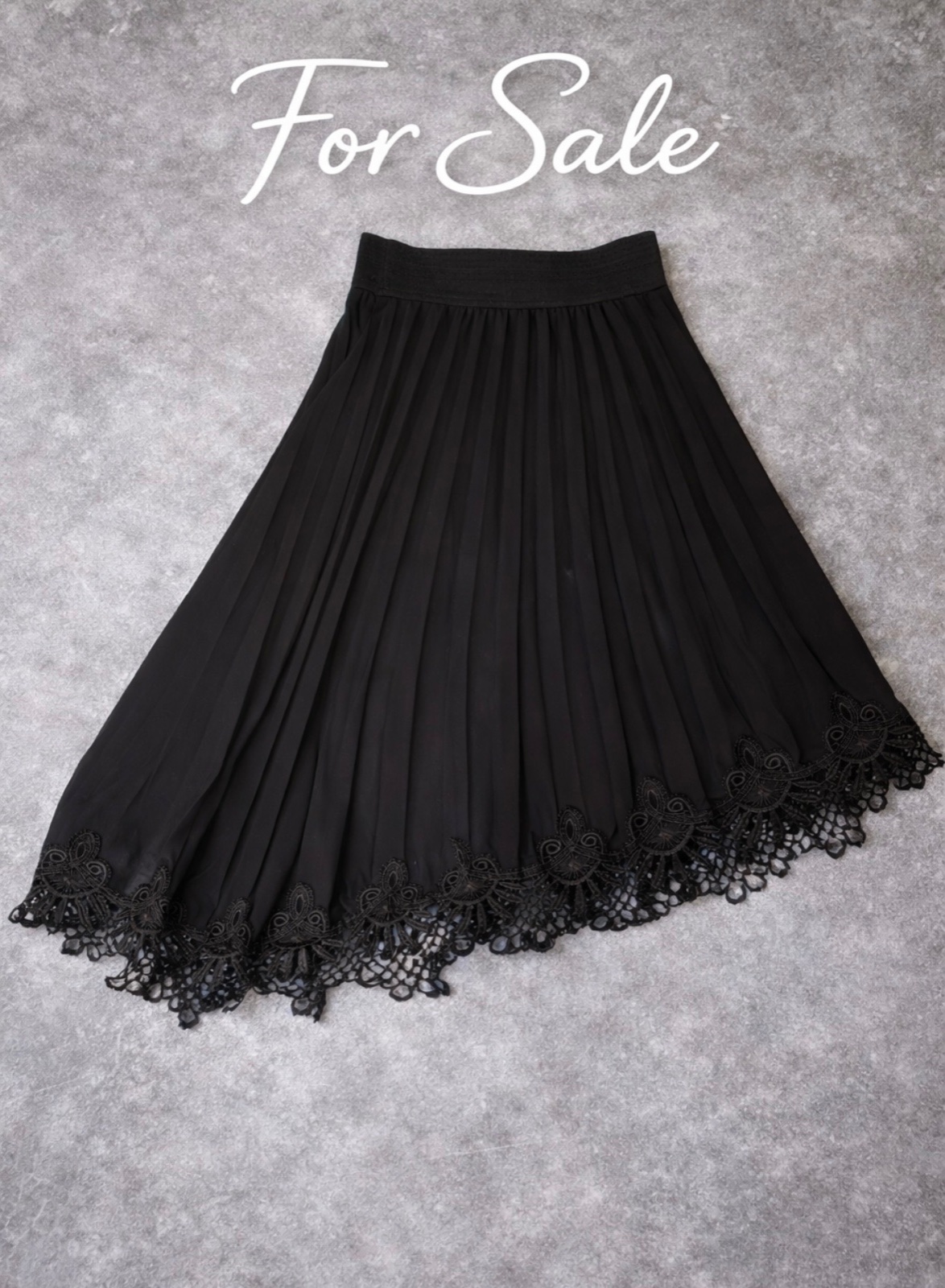 Jupe plissée noir Taille M 