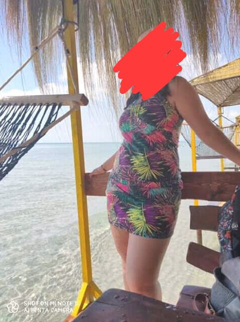 Robe multicolore ajustée 