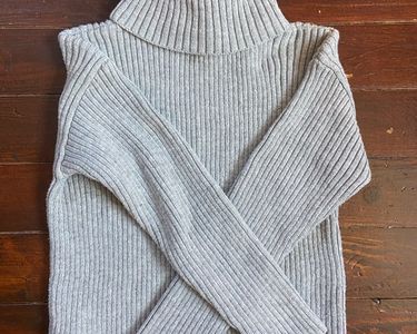 Pull gris en laine