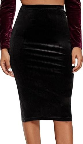 Jupe velours noir 
