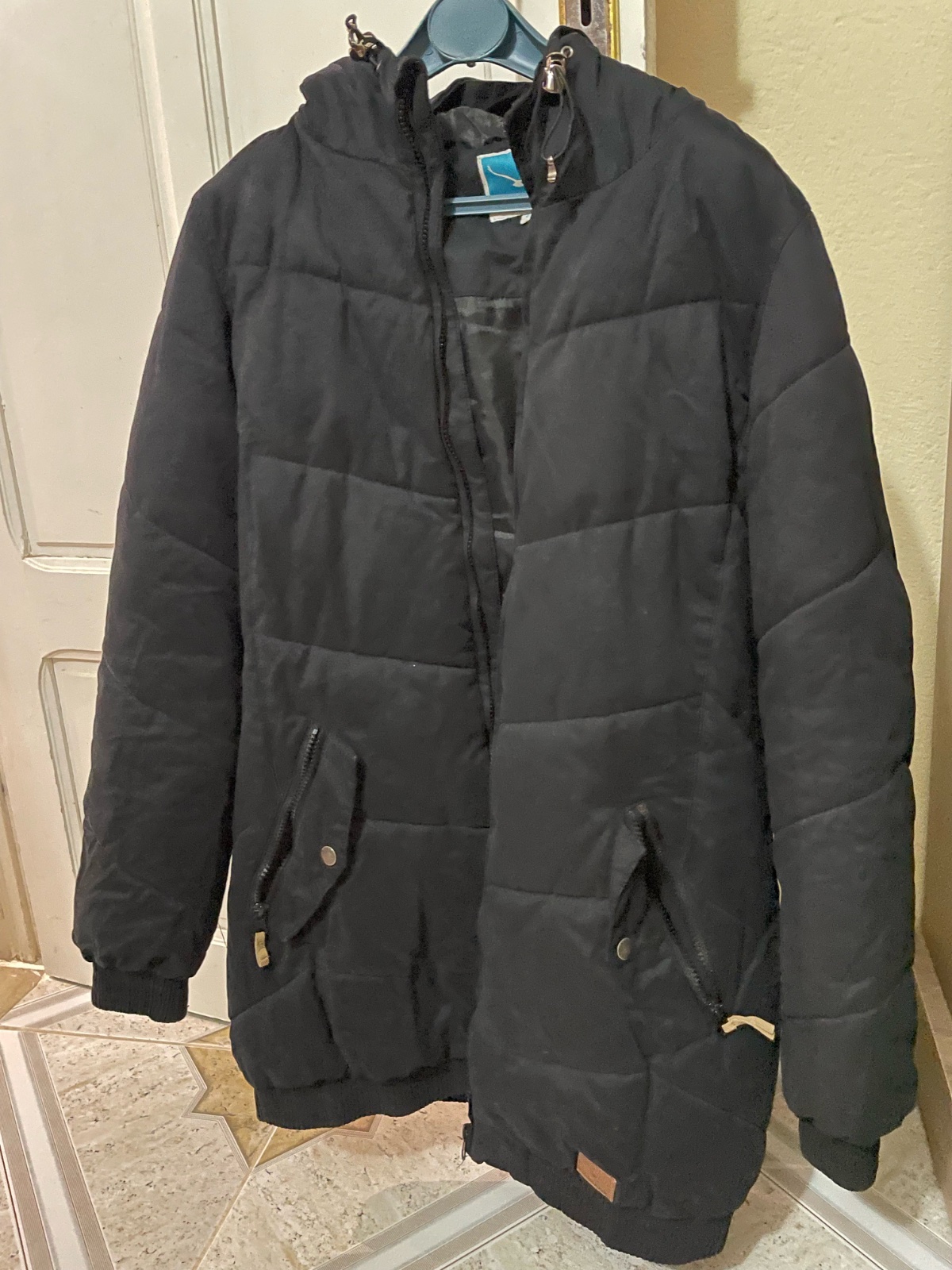 Manteau matelassé noir