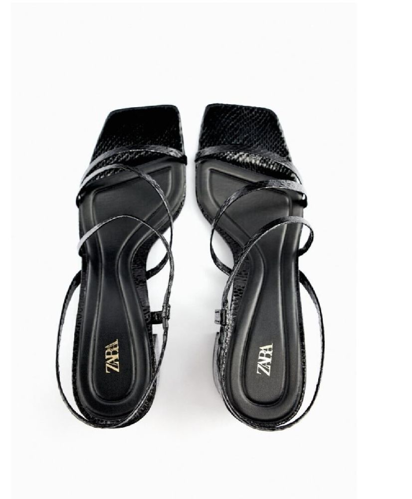 sandales Zara effet peau de serpent 🐍
