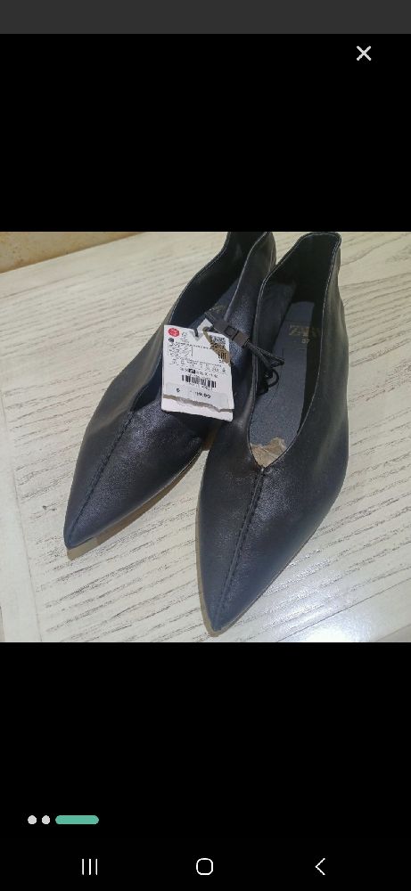 ballerines cuirs zara