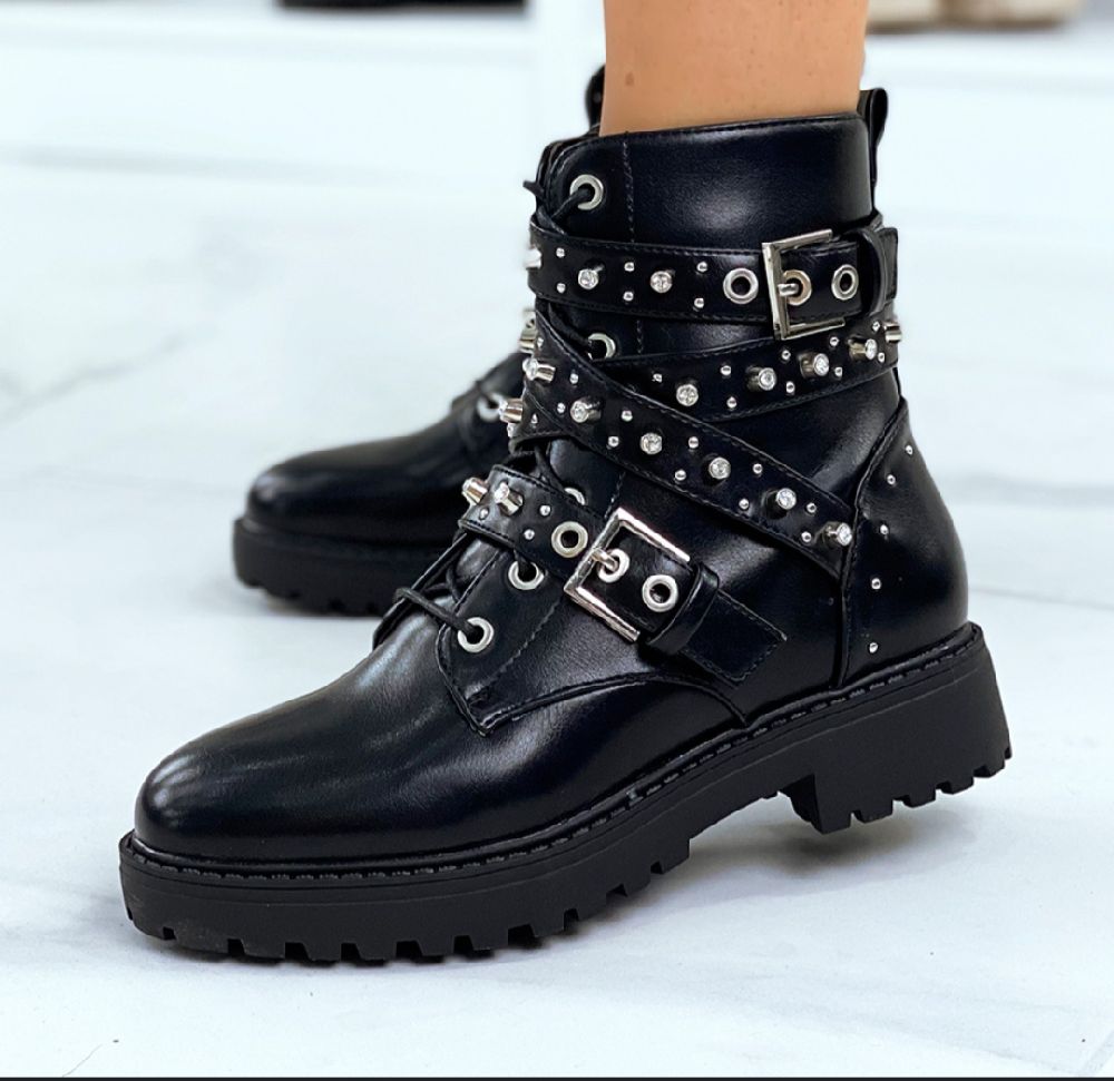 bottines zara cuirs