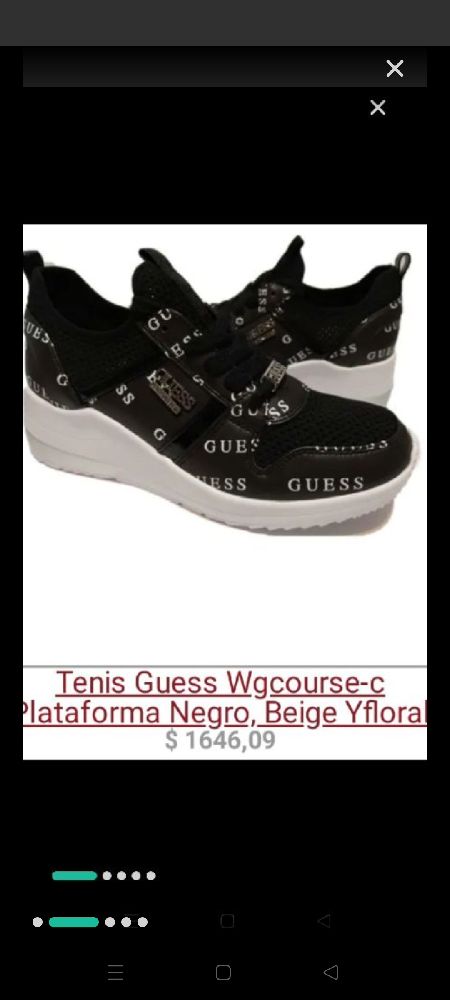 baskets compensées Guess 
